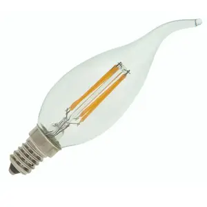 Bailey | LED Kaarslamp met tip | Kleine fitting E14 | 4W Dimbaar pas cher