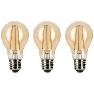 Bailey | 3x LED Lamp | Grote fitting E27 | 6W pas cher