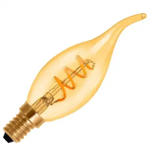 Bailey | LED Kaarslamp met tip | Kleine fitting E14 | 2.2W Dimbaar pas cher