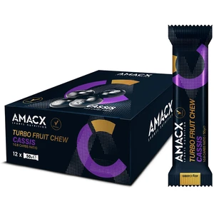 Amacx Boîte De Barres énergétiques à Mâcher Trubo Fruit Cassis 50g 12 ... pas cher