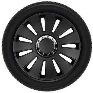 Autostyle Jeu d'enjoliveurs Silverstone Pro 14-inch noir pas cher