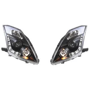 AUTO-STYLE Set koplampen DRL-Look passend voor Nissan 350Z 2003-2009 met OE Xenon (D2R) - Zwart pas cher