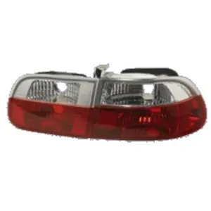 AUTO-STYLE Set Achterlichten passend voor Honda Civic HB 3-deurs 1992-1995 - Rood/Kristal pas cher