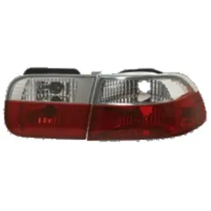 AutoStyle Set Achterlichten passend voor Honda Coupe/Sedan 1992-1995 - Rood/Kristal pas cher
