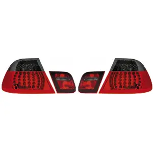 AUTO-STYLE Set LED Achterlichten passend voor BMW 3-Serie E46 Sedan 1998-2001 - Rood/Smoke pas cher