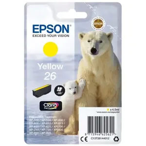Cartouche d'encre Epson Série Ours Polaire 26 - Jaune pas cher