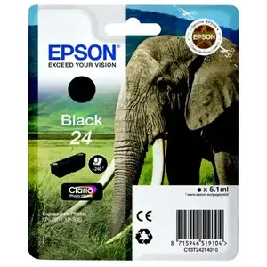Cartouche d'encre Epson Série Eléphant 24 - Noire pas cher