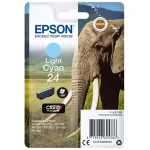Cartouche d'encre Epson Série Eléphant 24 - Cyan Clair pas cher