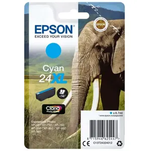 Cartouche d'encre Epson Série Eléphant 24 XL - Cyan pas cher