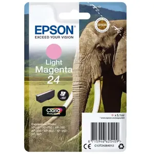 Cartouche d'encre Epson Série Eléphant 24 - Magenta Clair pas cher
