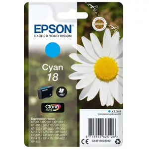 Cartouche d'encre Epson Série Pâquerette 18 - Cyan pas cher