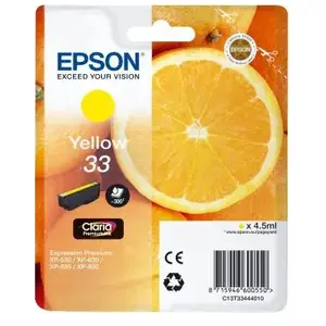 Cartouche d'encre Epson Oranges Claria Home 33 Jaune pas cher
