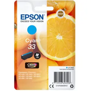 EPSON Cartouche d'encre T3342 Cyan - Oranges (C13T33424012) pas cher