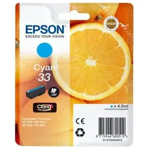 Cartouche d'encre Epson Oranges Claria Home 33 Cyan pas cher