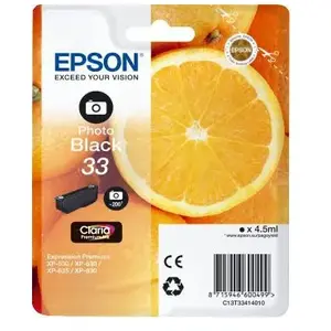 Cartouche d'encre Epson Oranges Claria Home Photo 33 Noir pas cher