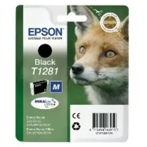 EPSON Cartouche d'encre T1281 Noir - Renard (C13T12814012) pas cher