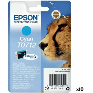 Epson Cartouche D'Encre T0712 Cyan - Guépard (C13T07124012) pas cher