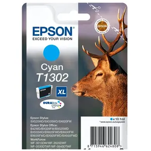Epson - Cartouche d'encre d'origine Durabrite Ultra - Cyan - T1302 (C13T13024010) pas cher