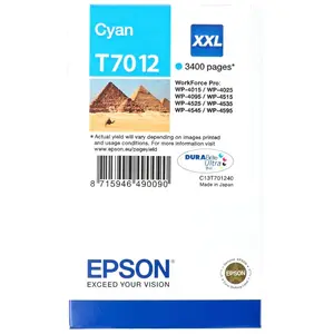 Epson T7012 (C13T70124010) Inktcartridge Cyaan pas cher