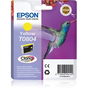 Cartouche d'encre Epson Claria T0804 Colibri - Jaune pas cher