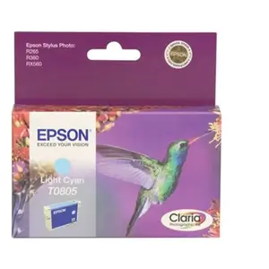 Epson T0805 - cyan clair - originale - cartouche d'encre pas cher