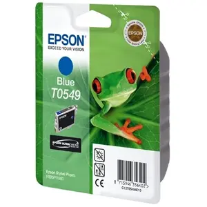 Epson - Cartouche d'encre d'origine - Bleu - T0549 (C13T05494010) pas cher