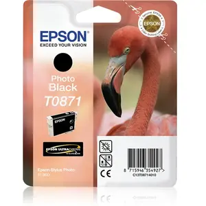 Epson T0871 (C13T08714010) Inktcartridge Foto-zwart pas cher