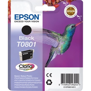 Epson T0801 Inktcartridge Zwart pas cher