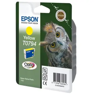 EPSON Cartouche d'encre T0794 Jaune - Chouette (C13T07944010) pas cher
