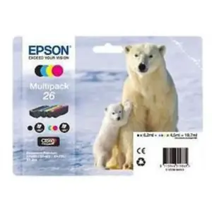 Cartouche d'encre EPSON T261 (N/C/M/J) Série Ours Polaire pas cher
