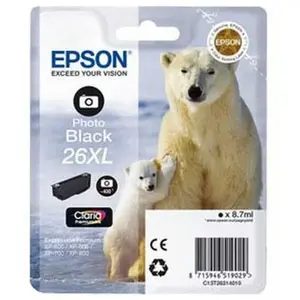 Encre Epson XP600/700/800 bk XL T2621 (C13T26214010) pas cher