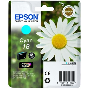 Epson - Encre XP30/102 cy T1802 (C13T18024010) pas cher