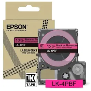 Epson LK-4PBF Zwart, Roze pas cher