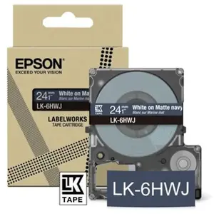Epson LK-6HWJ Marineblauw , Wit pas cher