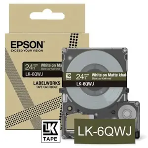 Epson LK-6QWJ Khaki, Wit pas cher