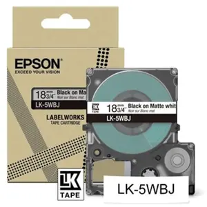 Epson LK-5WBJ Zwart, Wit pas cher