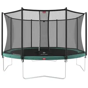 BERG Favorit Regular Trampoline d'extérieur suspendu 380 vert + Filet ... pas cher