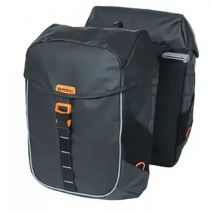 Basil Miles Bâche double sac MIK 34L Noir OrangeVendu parbol