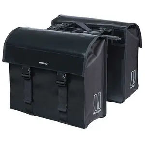 Basil sacoche double pour vélo Urban Load bâche 48-53 litres noirVendu parbol