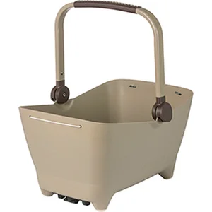 Basil B.V. Basil Buddy MIK Panier de vélo pour adulte Argenté 45 x 32 x 22 cm pas cher