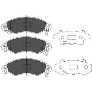 Remblokken set KBP8508 Kavo parts pas cher