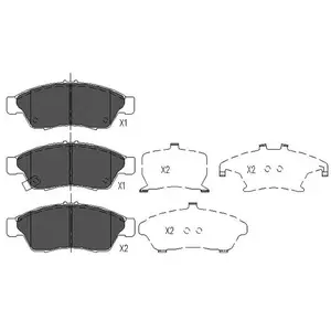 Remblokken set KBP8510 Kavo parts pas cher