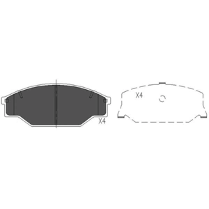 Remblokken set KBP9001 Kavo parts pas cher
