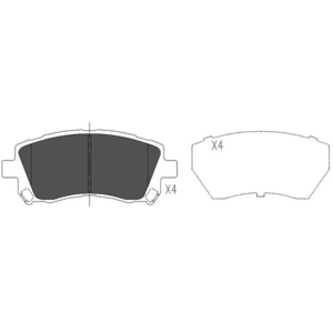 Remblokken set KBP8001 Kavo parts pas cher