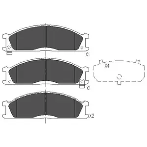 Remblokken set KBP6503 Kavo parts pas cher