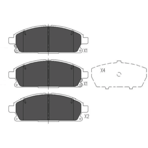Remblokken set KBP6515 Kavo parts pas cher
