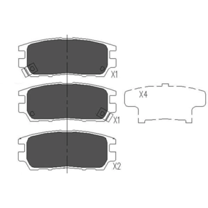 Remblokken set KBP5504 Kavo parts pas cher