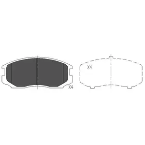 Remblokken set KBP5505 Kavo parts pas cher