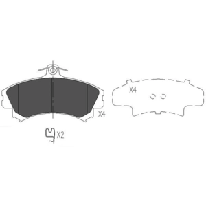 Remblokken set KBP5507 Kavo parts pas cher