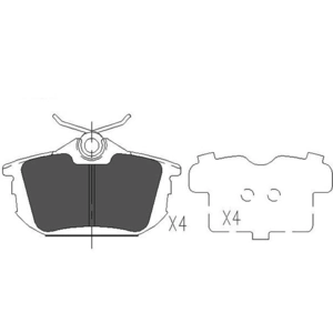 Remblokken set KBP5513 Kavo parts pas cher